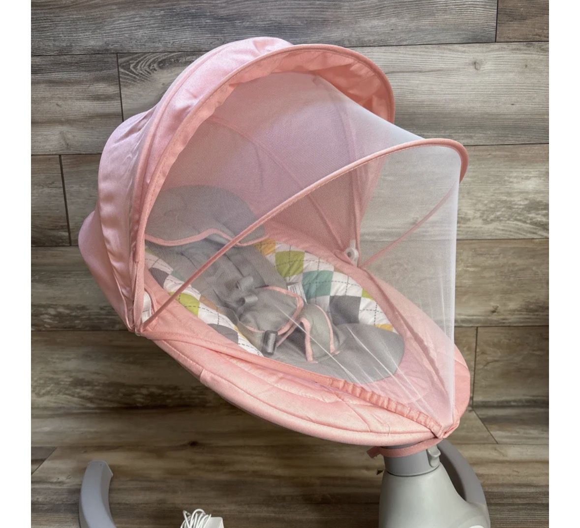 Bioby Electric Baby Swing with Remote Control Pink