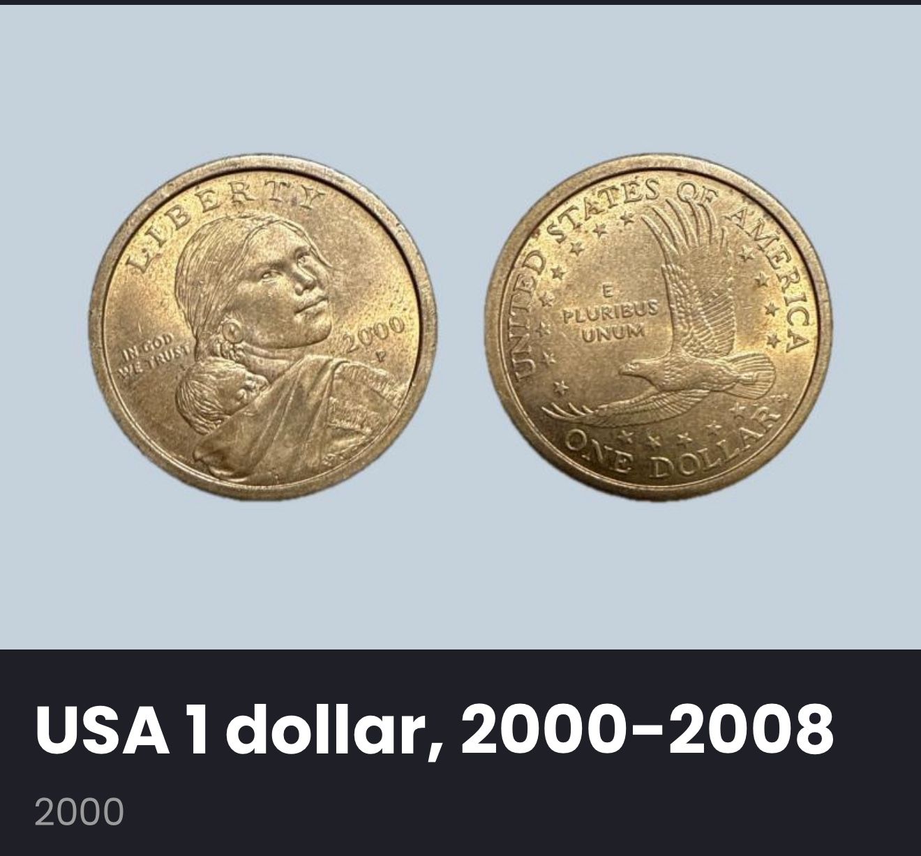 2000-P Sacagawea Gold Dollar Coin(3 Coins)