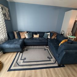 Navy Blue Couch