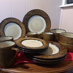 4 Serving Set of REBA "Harmony" Dinner Dishes 
