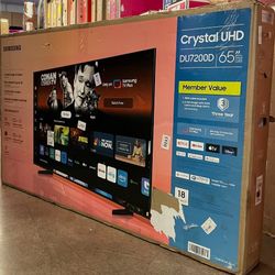 65” SAMSUNG CRYSTAL DU7200 4K SMART TV