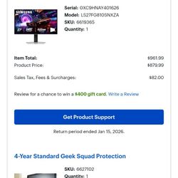 27 Inch 4k OLED SAMSUNG 900 CASH OR ZELLE 