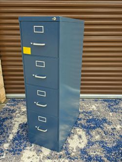 Aesthetic Blue File Cabinet - Delivery +$40