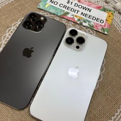 Apple IPhone 13 Pro Max 5G - Only $1 Today Pay The Rest Later! 