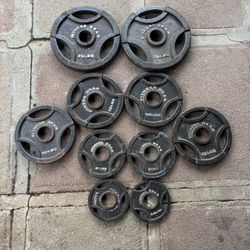 105lbs Total Weight Plates Olympic Fitness Gear