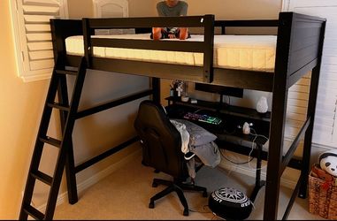 Black Full Loft Bed