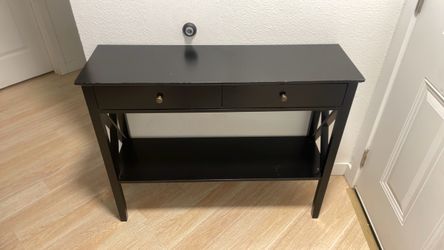Solid wood console table