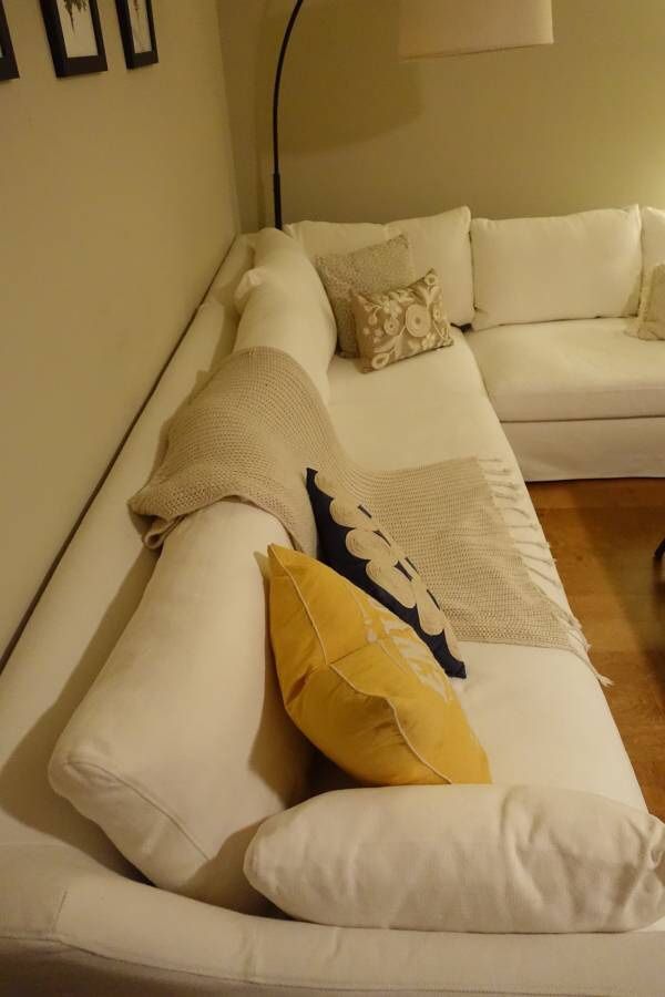 IKEA Farlov White Sectional Couch (one year old) for Sale in Los
