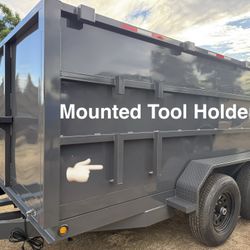 New 8x4x12 Grey Smooth Walls Hydraulic Dump Trailer 🔥