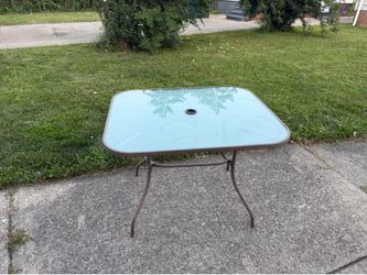 Tempered Glass Patio Table