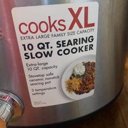 XL Crock Pot 10 QTS