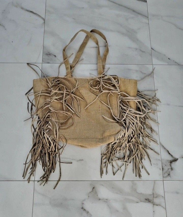 Large Fringe Tote Bag