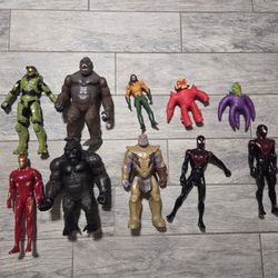 ​Action Figure Lot - Halo, Marvel, King Kong, Goo Jit Zu | Individual or Set