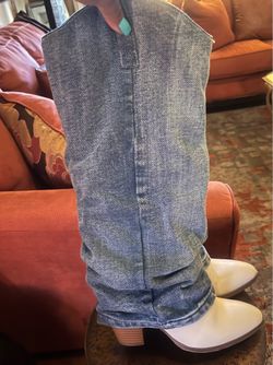 Denim Over-the-Knee Boots