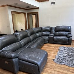 Leather Sectional Couch 