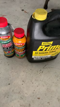 Anti freeze coolant block seal head gasket fix and radiator fix