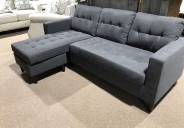 Brand New kingdom Grey Sofa/ Chaise Sectional Sofa