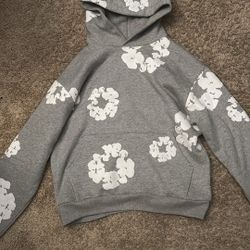 Denim Tear Hoodie Grey