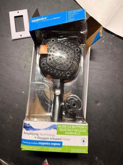 Oxygenics EasyConnect Colossus 8-Spray Oil-Rubbed Bronze High Pressure Handheld Shower Head 1.8 GPM