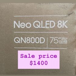 Samsung 75 Qn800d Smart 8k Tv 