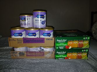 Enfamil Gentlease Formula & Beech-Nut Organics Baby Food Bundle