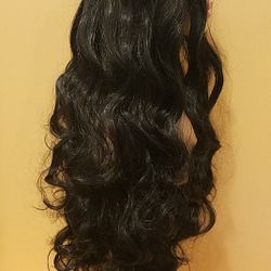 Long Black Wavy Wig