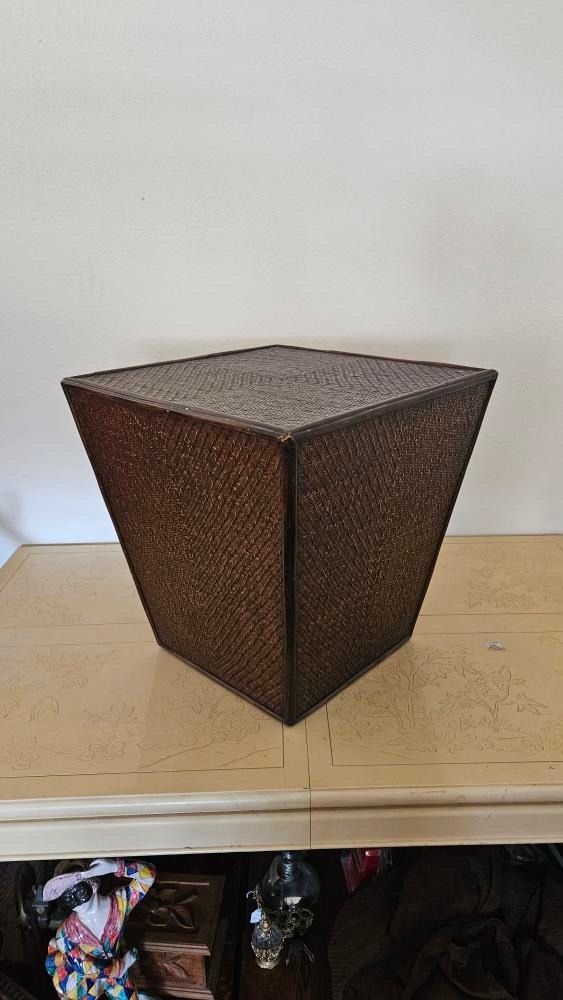 Corner Table, Dark Wood Color