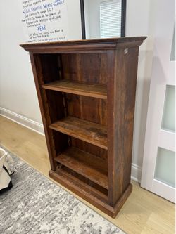 Wood Bookcase with 4 adjustable shelves
