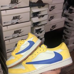 Jordan 1 Low Travis Canary - Multiple Sizes