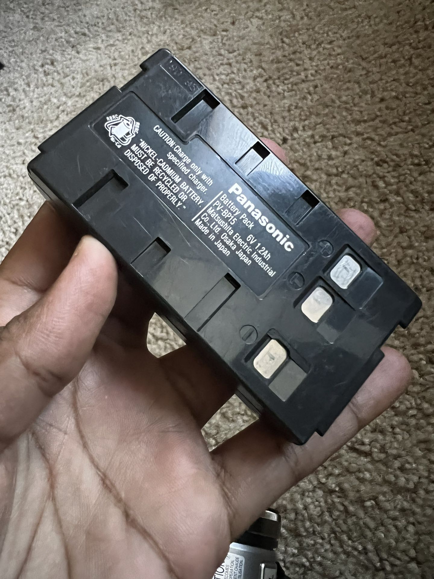 Panasonic VHS palmcorder with photoshot