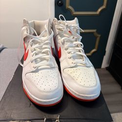 Nike Dunk High Retro White/Orange - Men’s Size 13