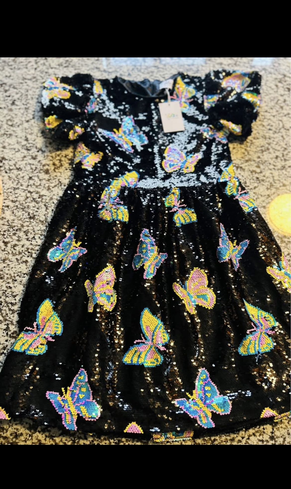 Sequin Butterfly Dress