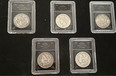 Complete Morgan and Peace Silver Dollar Collection of 37