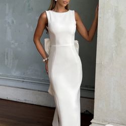 Baby boo White Reception Dress