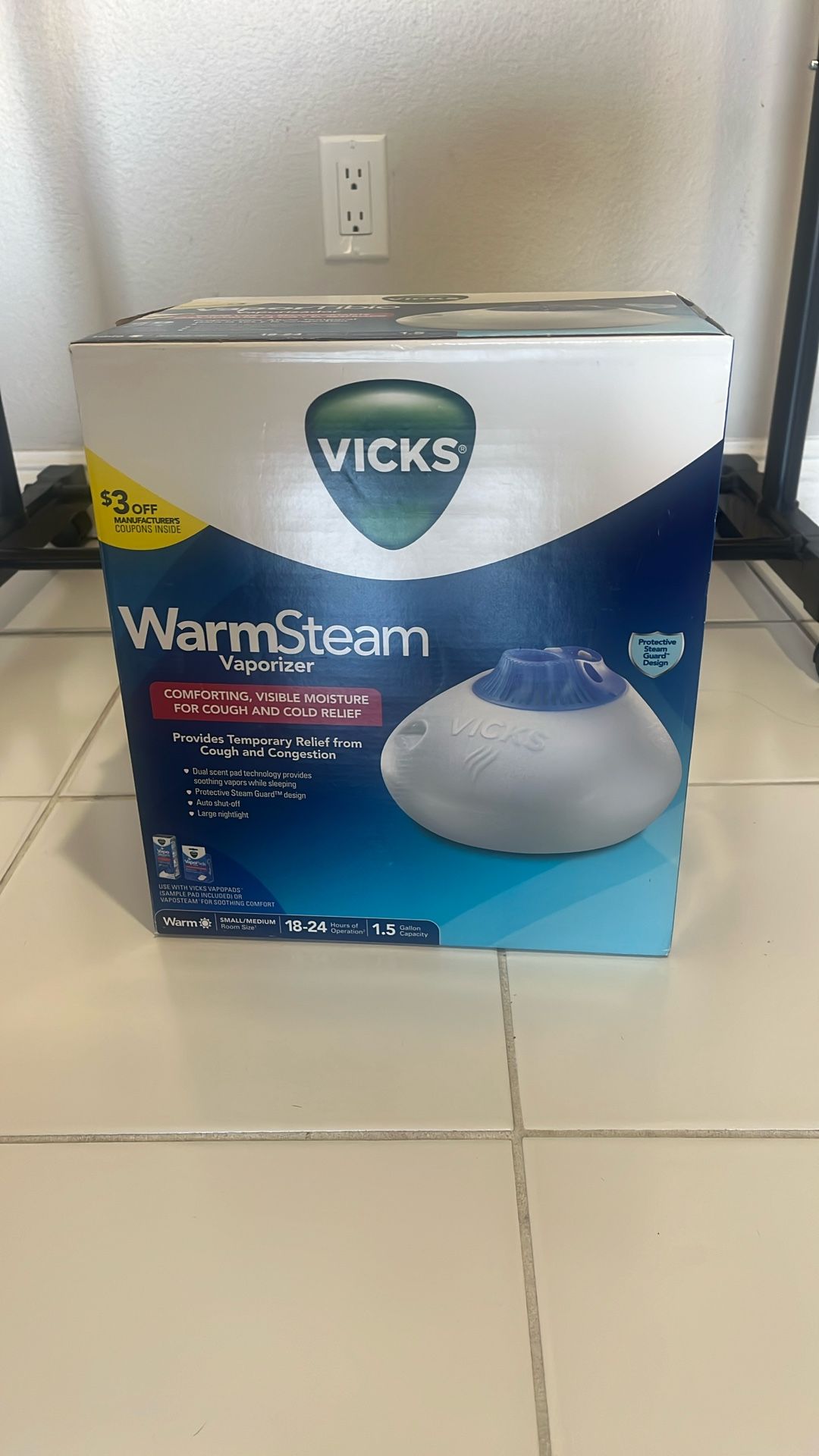 Vicks Warm Steam Vaporizer Humidifier