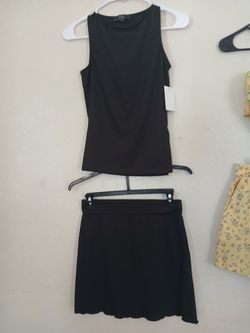 Set de 2 piezas falda y blusa size S