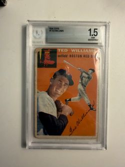 1954 Ted Williams topps Red Sox baseball card vintage rare