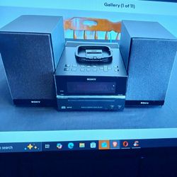 Sony Cmt Bx20! Micro Hi Fi Shelf System Cd Player Radio I Pod Dock W/speakers