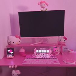 Hello Kitty  Gaming Set Up 