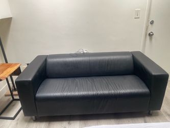 Black Leather Couch