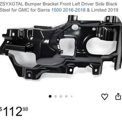 GMC Sierra 1500 Bumper Bracket 2016-18 Front Driver Side 