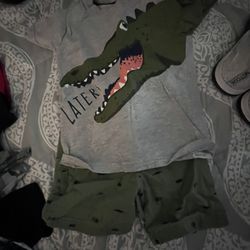 Alligator Shirt/shorts Outfit 