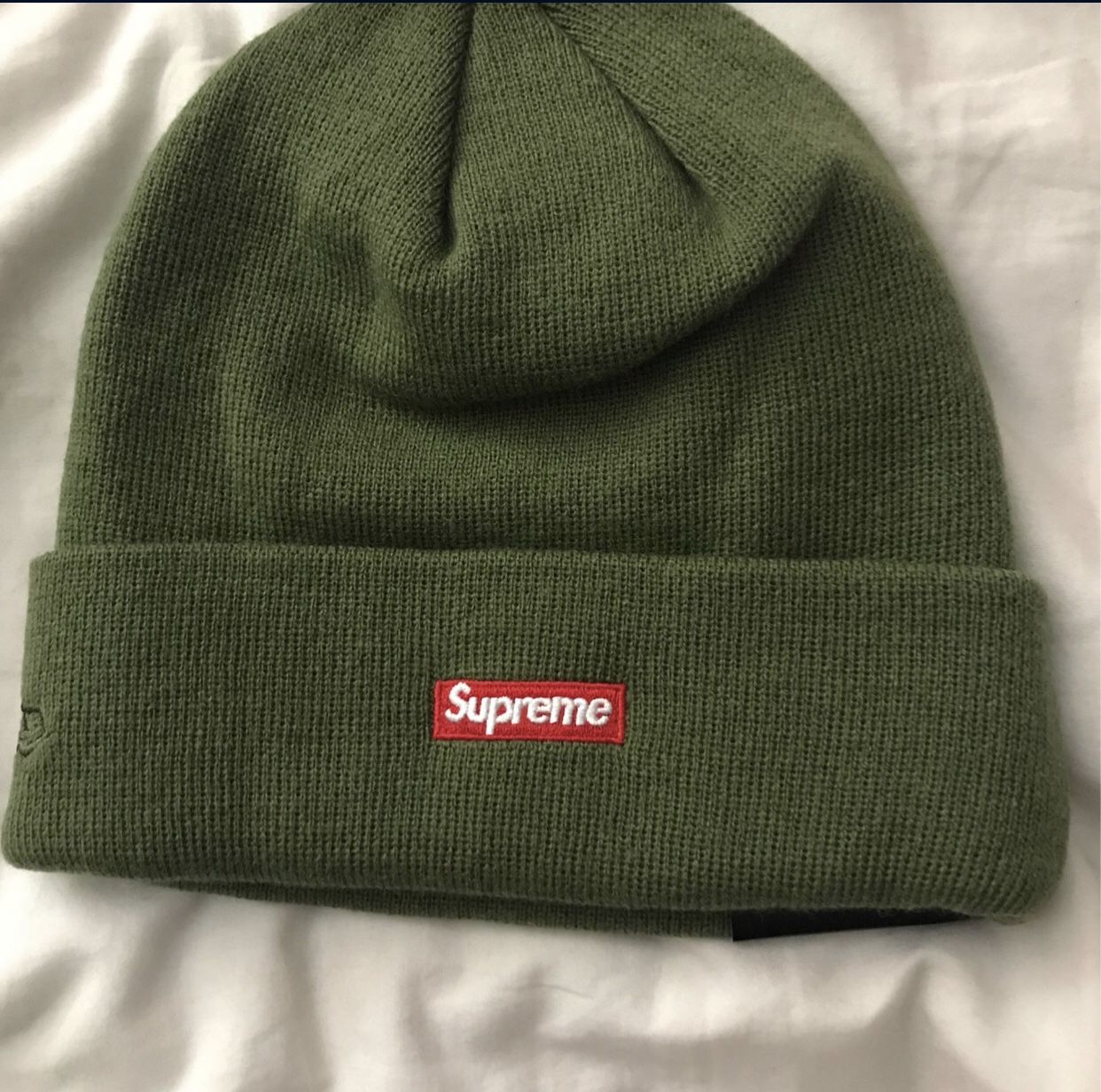 BRAND NEW DEADSTOCK NEW ERA SUPREME BOX LOGO YOHJI BEANIE GREEN