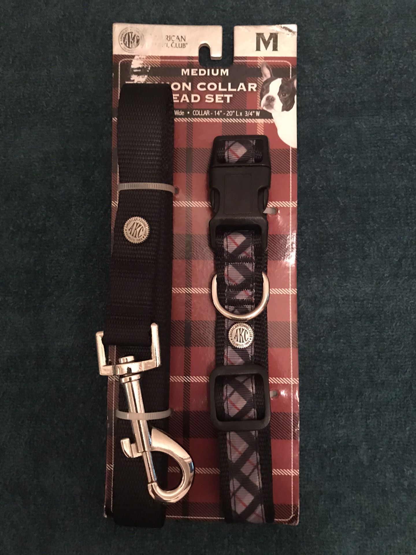 AKC Collar & Lead Set