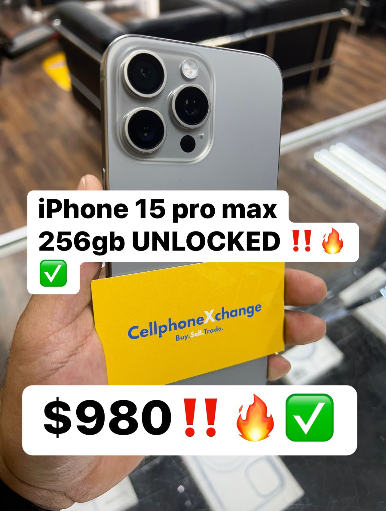 iPhone 15 Pro Max 256gb UNLOCKED SPECIAL 
