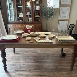 Lennox Holiday Dinnerware Set – Plates, Glasses & Serving Pieces (Large Set)