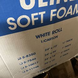 ULine Soft Foam Roll 1/2” Thick 24”x 72” 