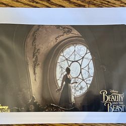 Disney Movie Club Beauty and the Beast Live Action Collectible Lithograph 2014