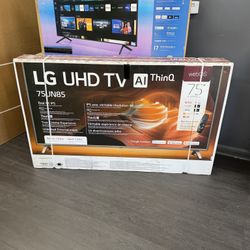 LG UHD SMART 4K  TV 75UN85 75INCH NEW ! 
