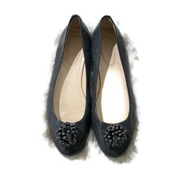 Calvin Klein Gray Mackenzi Ballet Flats